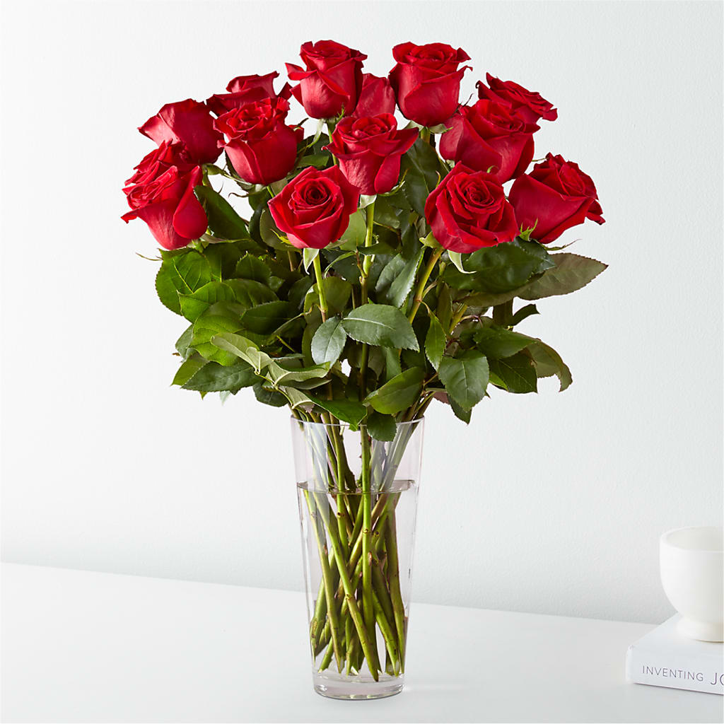 Long Stem Red Rose Bouquet – Oliver Flower Shop Inc, Pittsburgh PA
