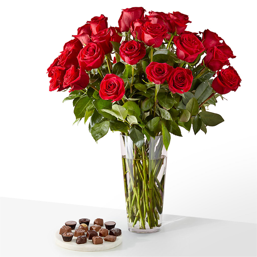Romantic Long Stem Red Rose Bouquet Bundles – Oliver Flower Shop Inc, Pittsburgh PA