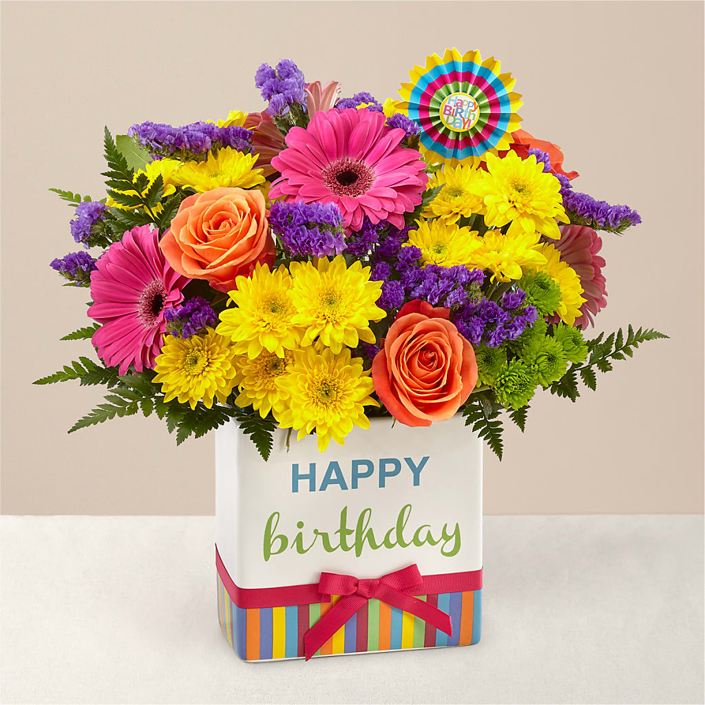 Birthday Brights Bouquet – Oliver Flower Shop Inc, Pittsburgh PA