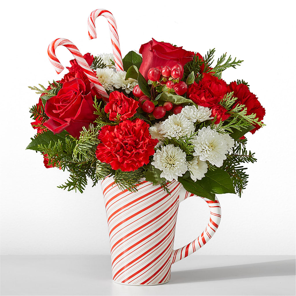 Peppermint Swirl Mug – Oliver Flower Shop Inc, Pittsburgh PA