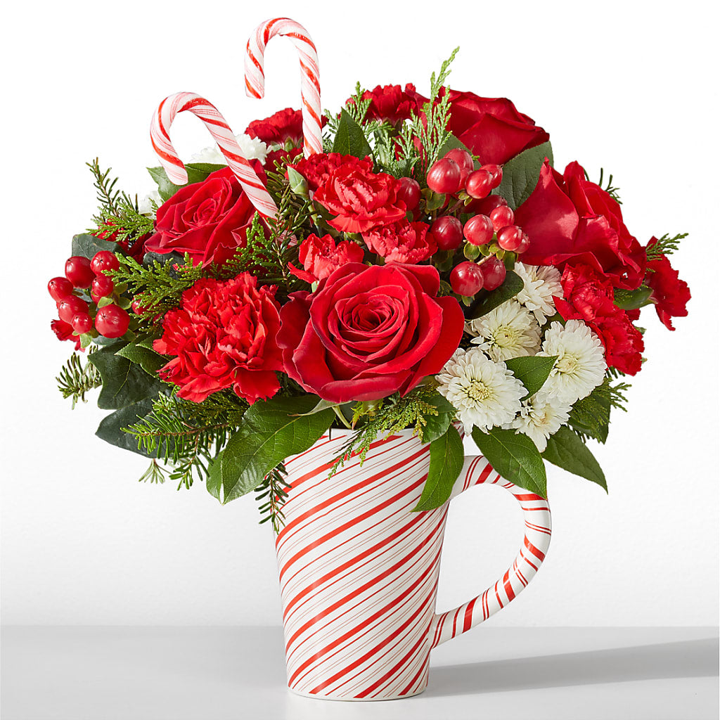 Peppermint Swirl Mug – Oliver Flower Shop Inc, Pittsburgh PA