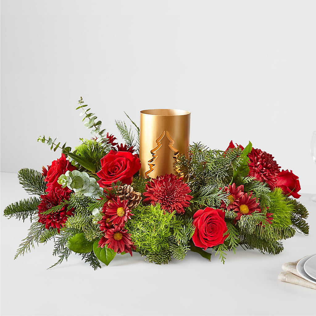 Toast the Season Centerpiece – Oliver Flower Shop Inc, Pittsburgh PA
