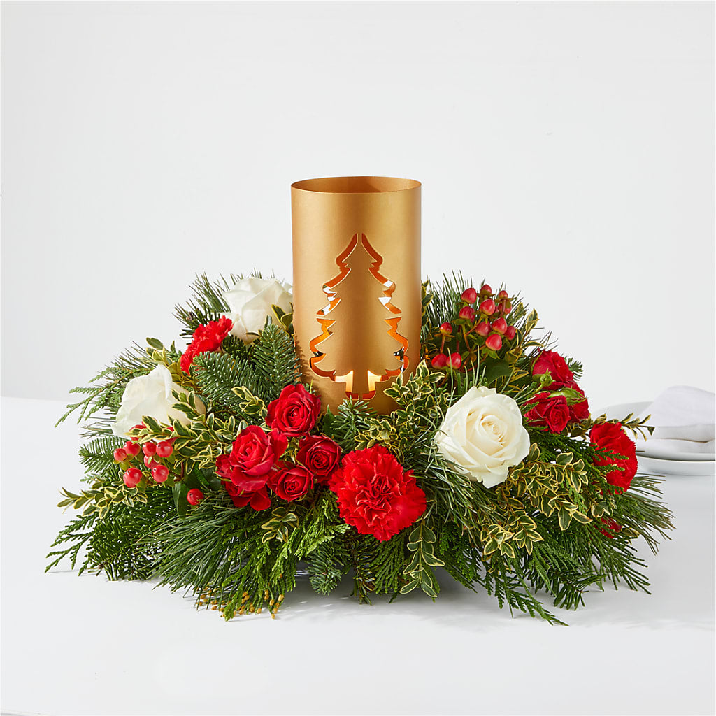 December Dreams Centerpiece – Oliver Flower Shop Inc, Pittsburgh PA