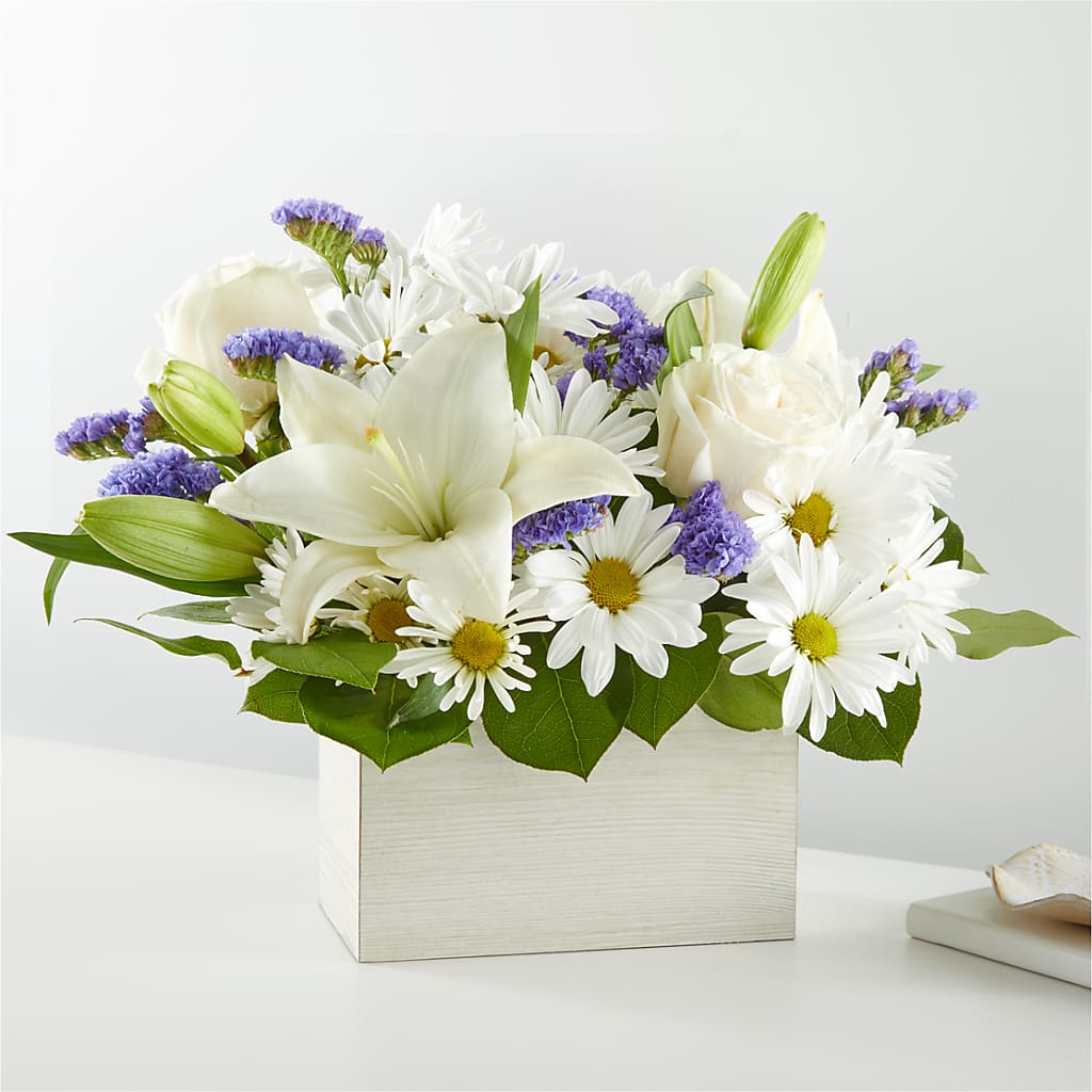 Beyond Blue Box Bouquet – Oliver Flower Shop Inc, Pittsburgh PA