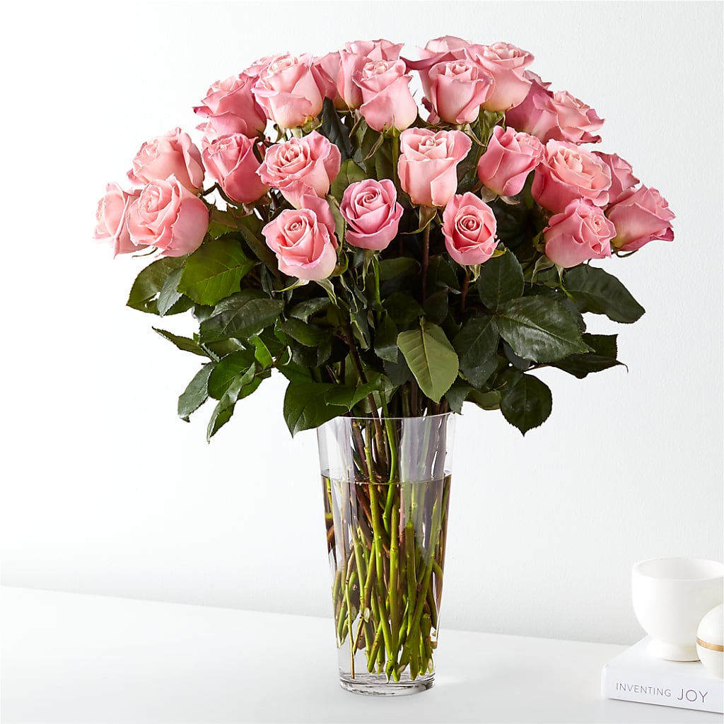 Long Stem Pink Rose Bouquet – Oliver Flower Shop Inc, Pittsburgh PA