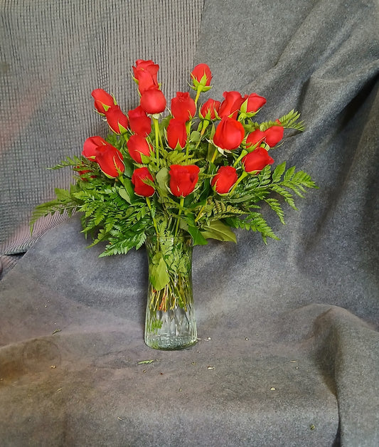 Two Dozen Medium Stem Red Roses
