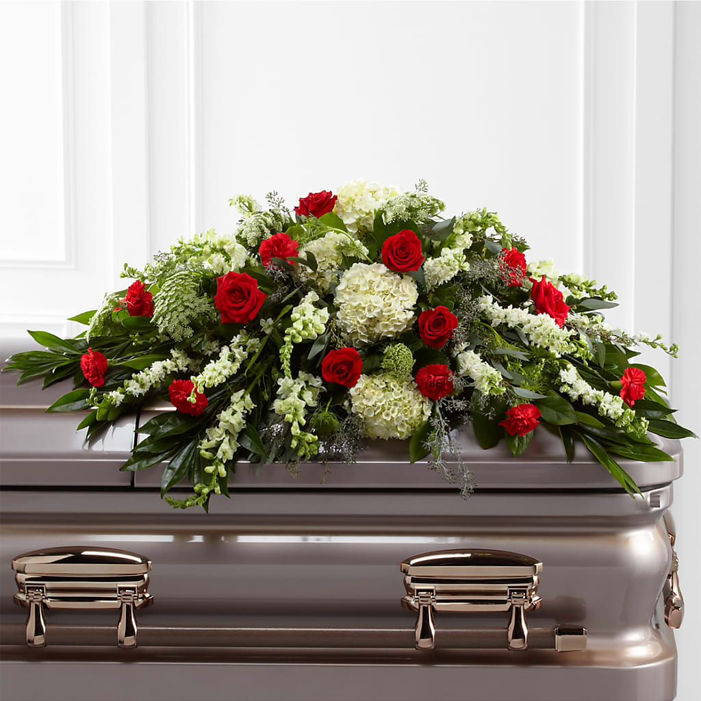Sincerity Casket Spray – Oliver Flower Shop Inc, Pittsburgh PA