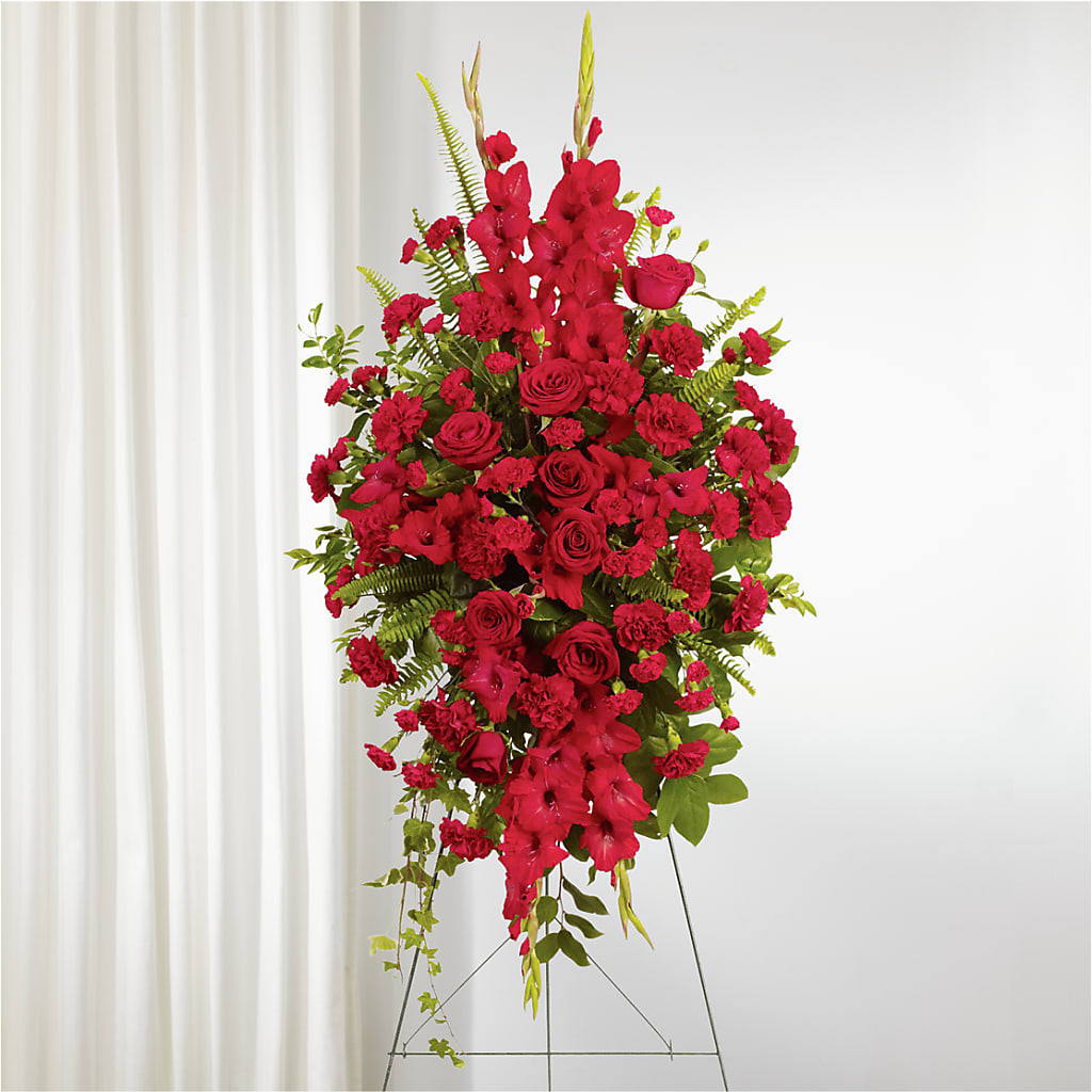 From the Heart Standing Spray – Oliver Flower Shop Inc, Pittsburgh PA