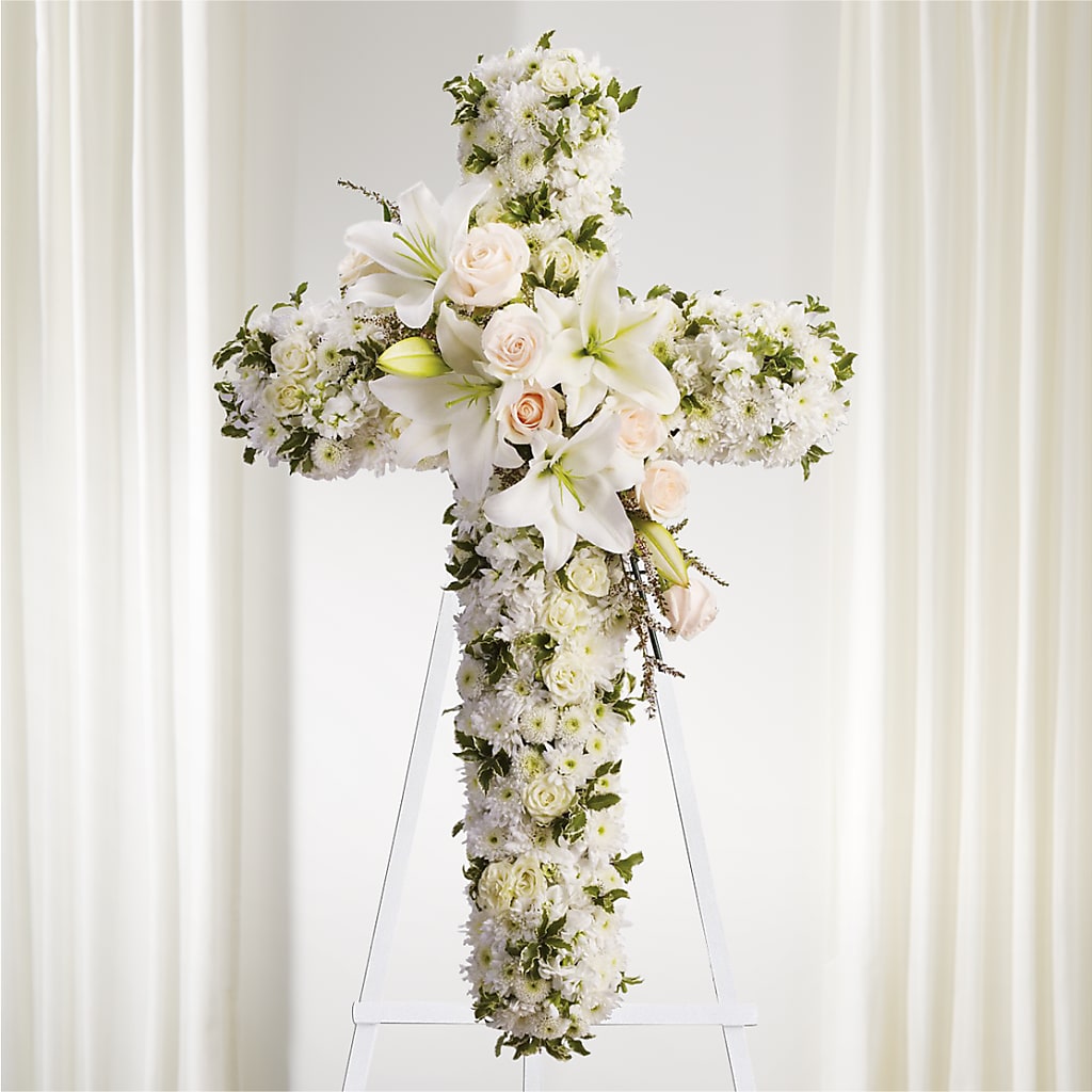 Spiritual Guidance Standing Spray – Oliver Flower Shop Inc, Pittsburgh PA