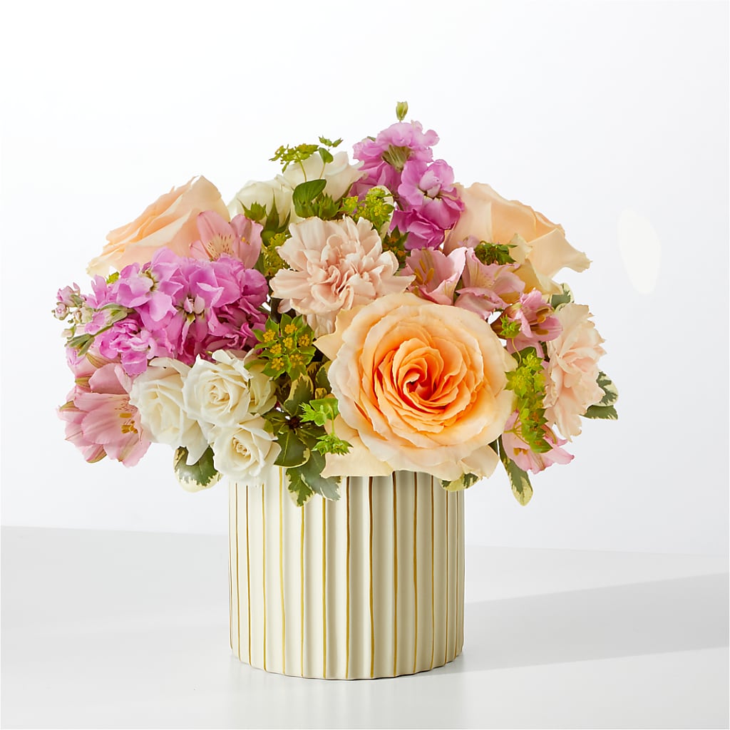 Paradise Bouquet with Ivory Vase – Oliver Flower Shop Inc, Pittsburgh PA