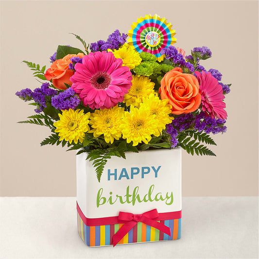 Birthday Brights Bouquet –  Oliver Flower Shop Inc, Pittsburgh PA