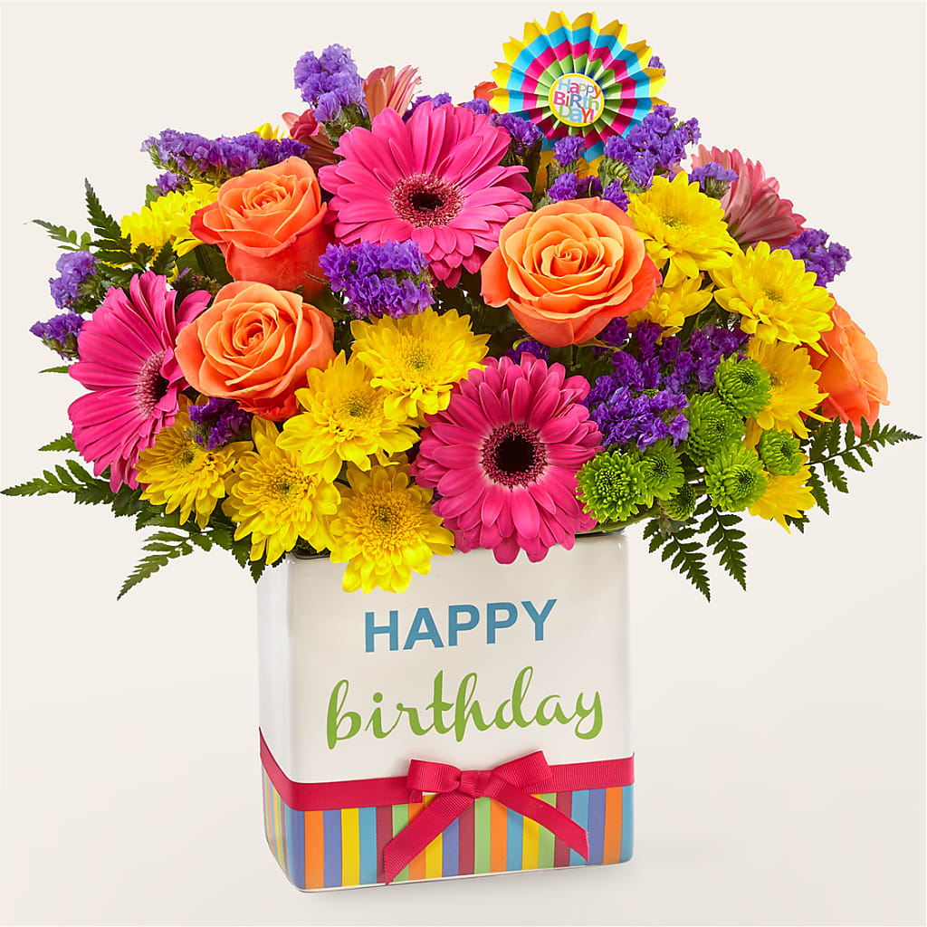 Birthday Brights Bouquet –  Oliver Flower Shop Inc, Pittsburgh PA