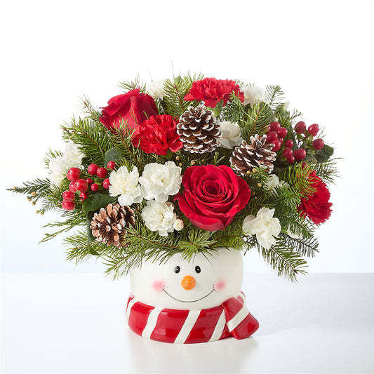 Jolly Snowman Bouquet –  Oliver Flower Shop Inc, Pittsburgh PA