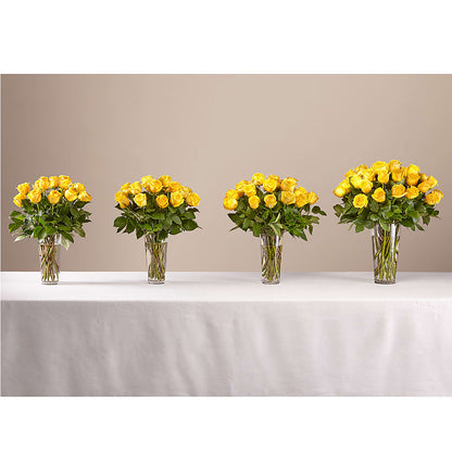 Long Stem Yellow Rose Bouquet –  Oliver Flower Shop Inc, Pittsburgh PA