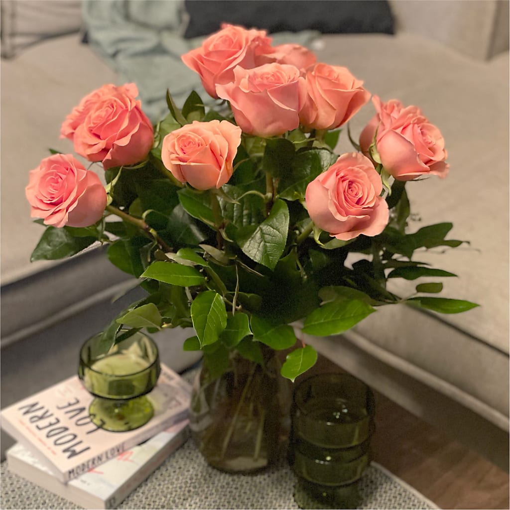 Long Stem Pink Rose Bouquet –  Oliver Flower Shop Inc, Pittsburgh PA
