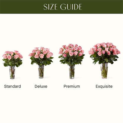 Long Stem Pink Rose Bouquet –  Oliver Flower Shop Inc, Pittsburgh PA