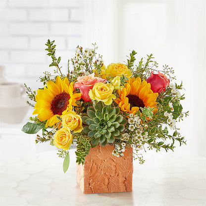 Sunflower Season Bouquet –  Oliver Flower Shop Inc, Pittsburgh PA