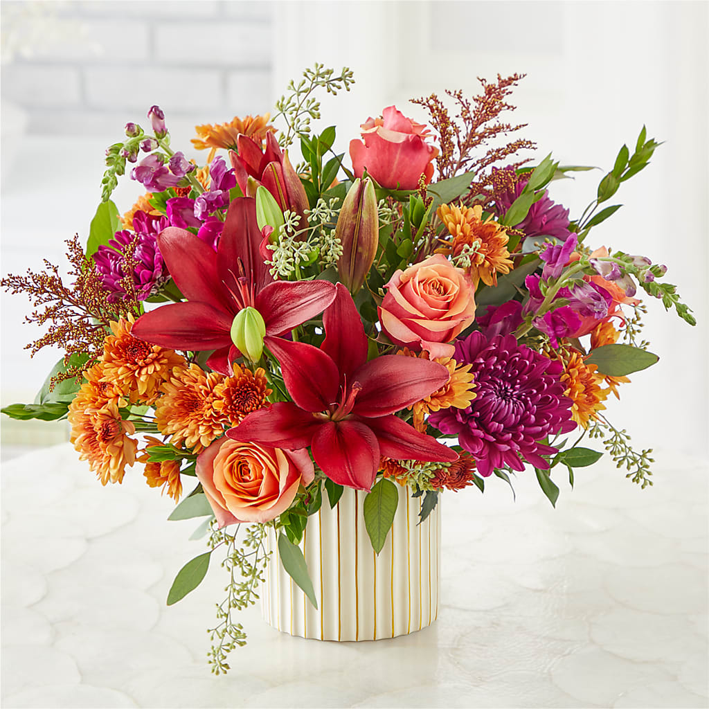 Burgundy Landscape Bouquet –  Oliver Flower Shop Inc, Pittsburgh PA