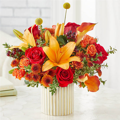 Scarlet Skies Bouquet –  Oliver Flower Shop Inc, Pittsburgh PA