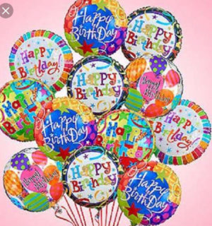One Dozen Birthday Balloons