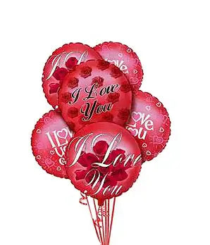 Half Dozen I love you balloons  –  Oliver Flower Shop Inc, Pittsburgh PA