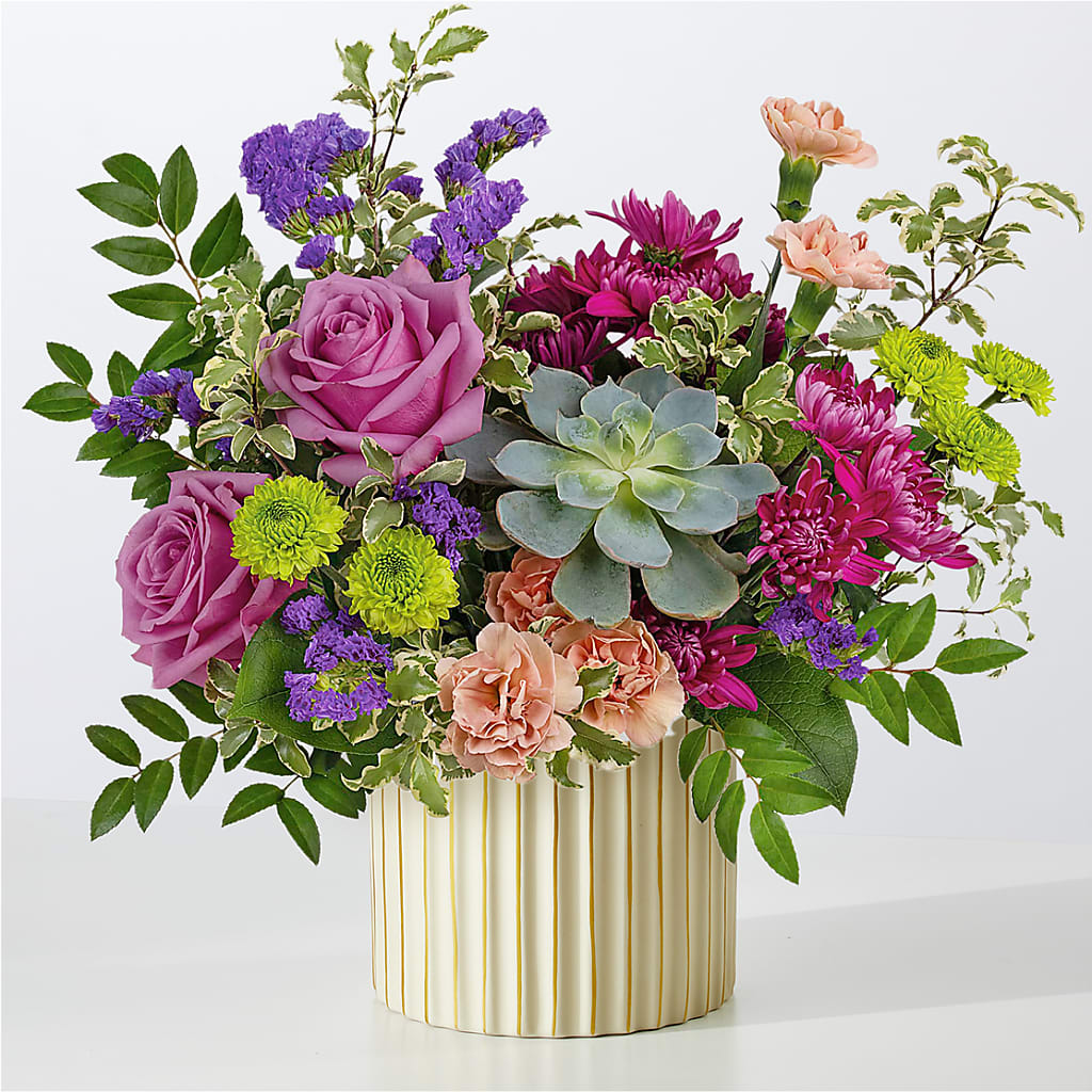 You’re a Gem Bouquet with Ivory Vase
