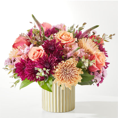 Berry Cobbler Bouquet with Ivory Vase –  Oliver Flower Shop Inc, Pittsburgh PA