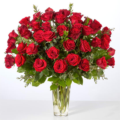 Forever Yours Fifty Stem Red Rose Bouquet –  Oliver Flower Shop Inc, Pittsburgh PA